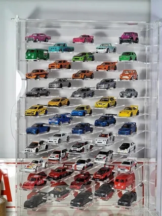 Vitrine 1:64 Für 48 Autos — 64P48 — transparent