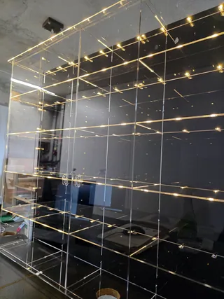 with LED, two doors