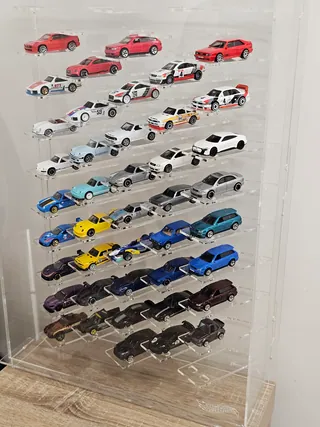 Vitrine 1:64 Für 48 Autos — 64P48 — transparent